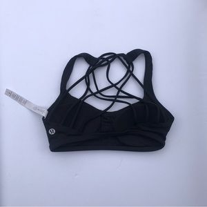 LULULEMON FREE TO BE WILD SPORTS BRA SIZE 2 XXS BLACK